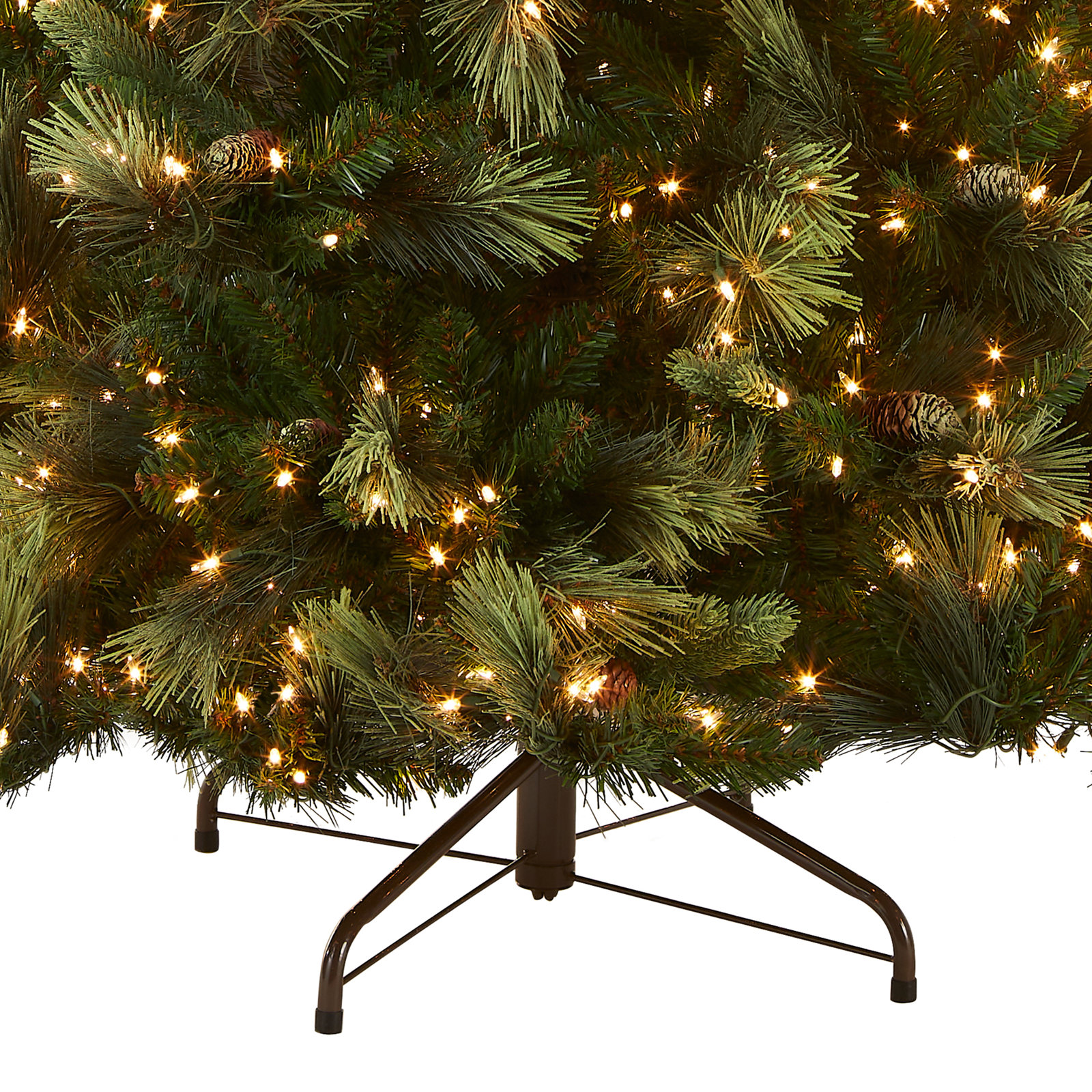 9' Pre-Lit Pine Christmas Tree - The Holiday Aisle®, 7.5' H