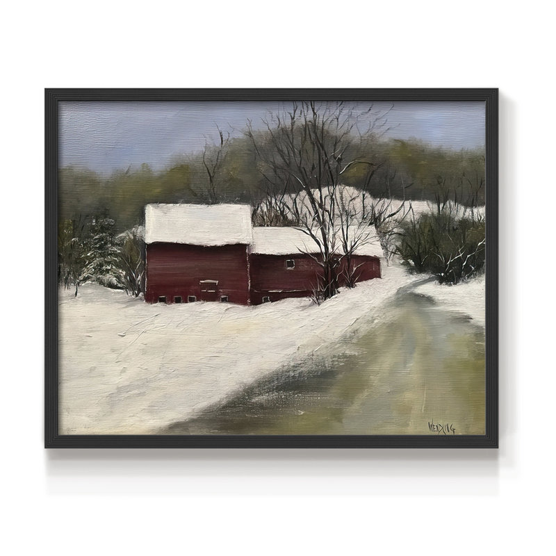 Winter Homestead II - reproduction encadrée - réarmable, H 11 po x l 14 po