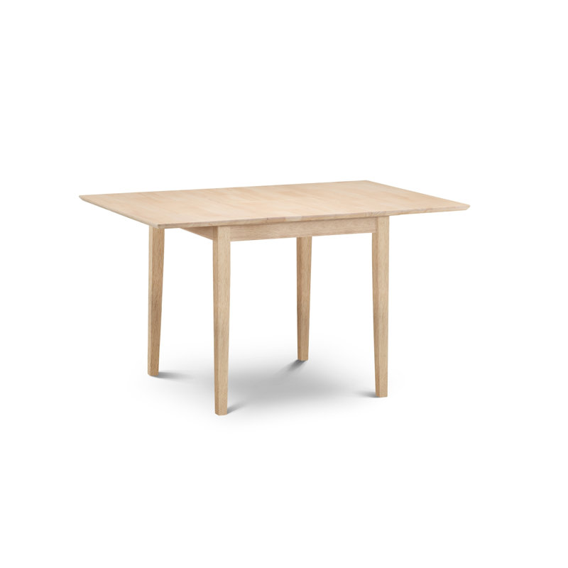 Cohan Extendable Solid Wood Top Dining Table, Rubberwood