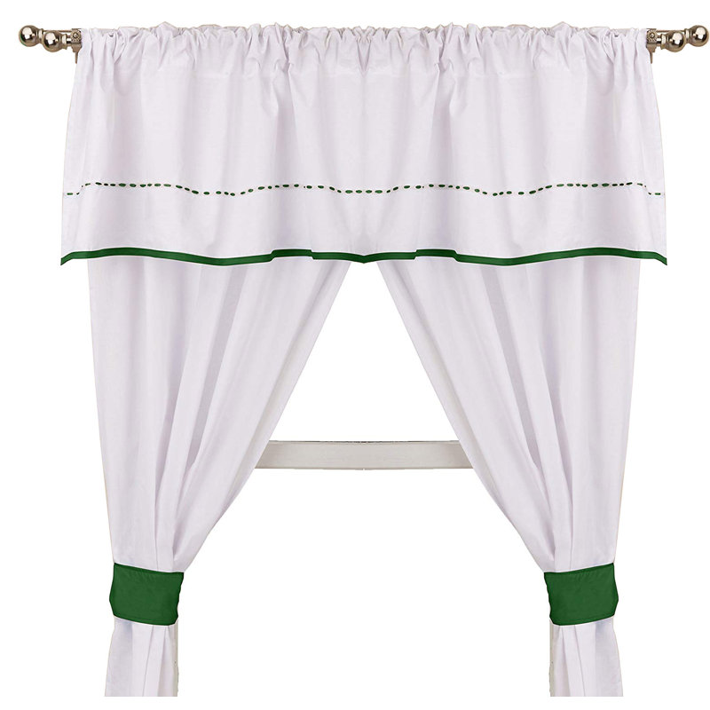 Ensemble de rideaux à passe-tringle unique