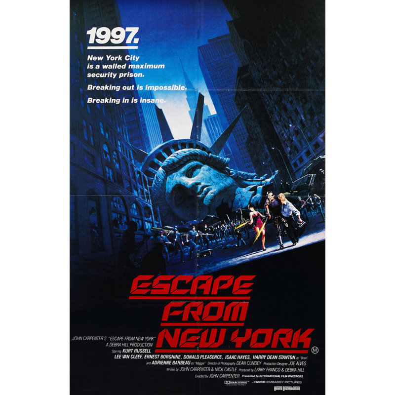 Escape From New York, H 24 po x l 16 po