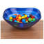 Cobalt Blue Alabaster Glass 10" Squarish Salad Or Serving Bowl-992244293