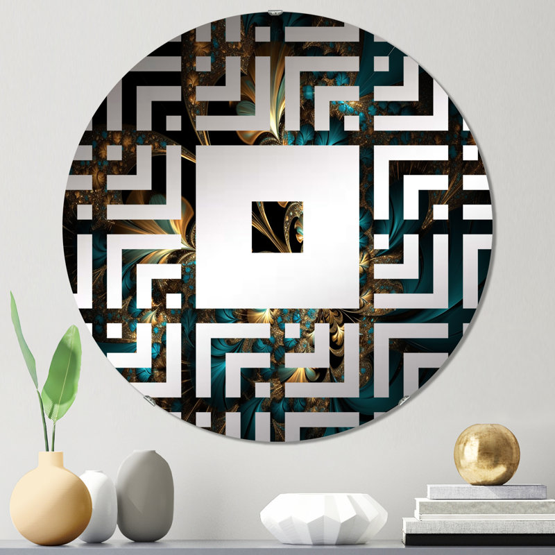 Milbourne - Miroir mural carré, 31,4 po x 31,4 po