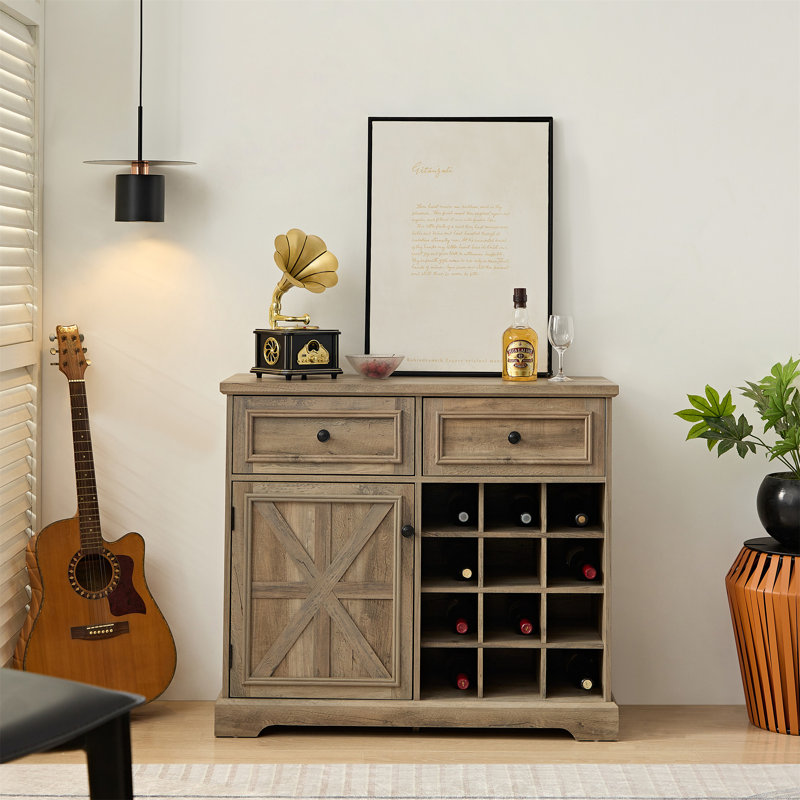 Armoire bar 2 tiroirs Farmhouse