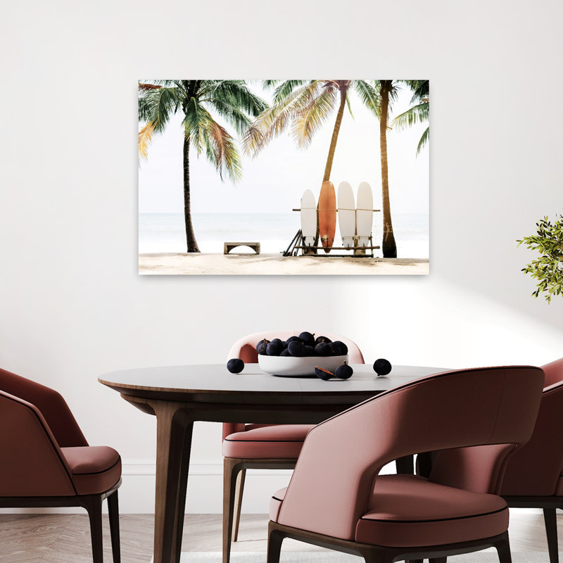Hawaii Surfing 2, art mural contemporain, H 24 po x l 36 po
