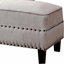 Coussin de salon de style moderne en lin beige 1pc-559218778