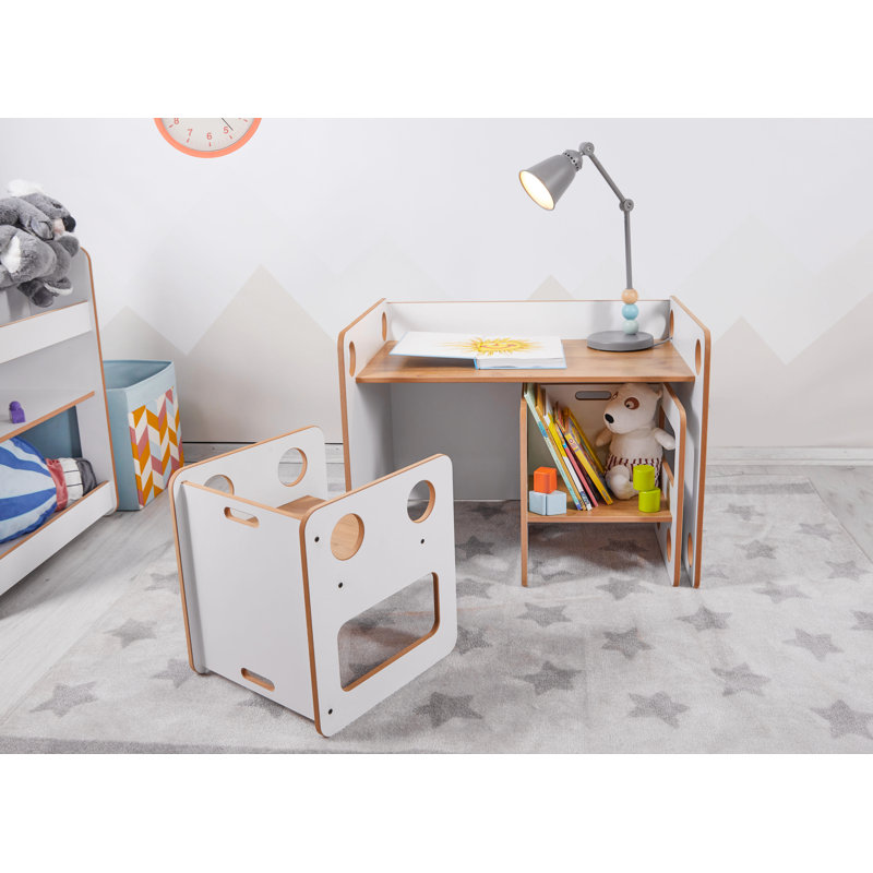 Ensemble de table de jeu et de chaises pour enfants, en bois massif