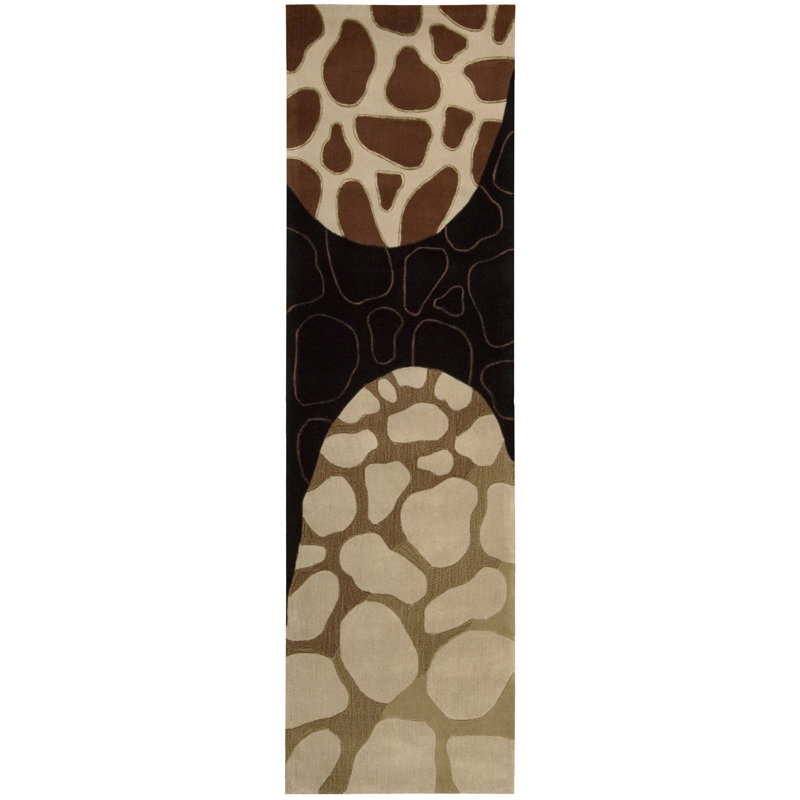 Ahlayah Wool Abstract Indoor Rug, Runner 2'3" x 8'