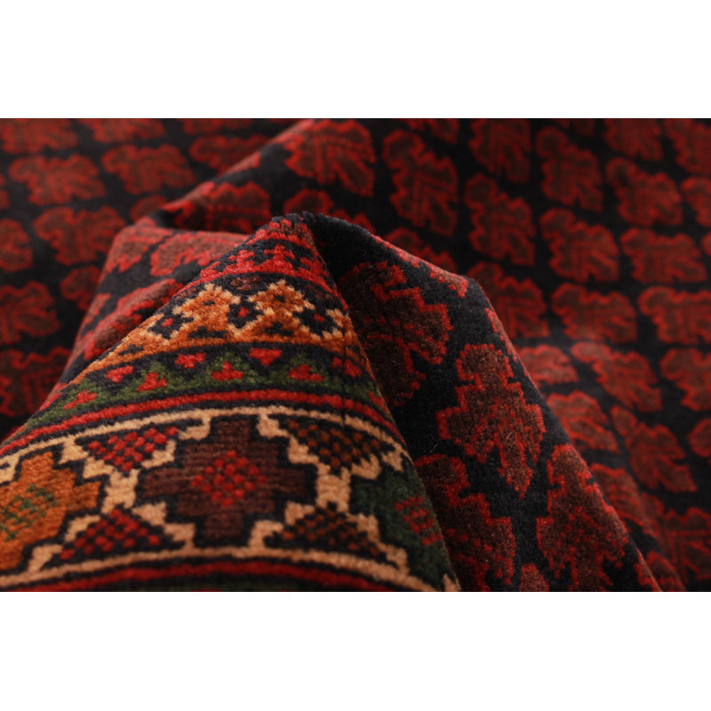 Teimani Burgundy Rug 3'1" x 4'11"