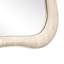 Miroir mural 35,6 "avec finition asymétrique en travertin