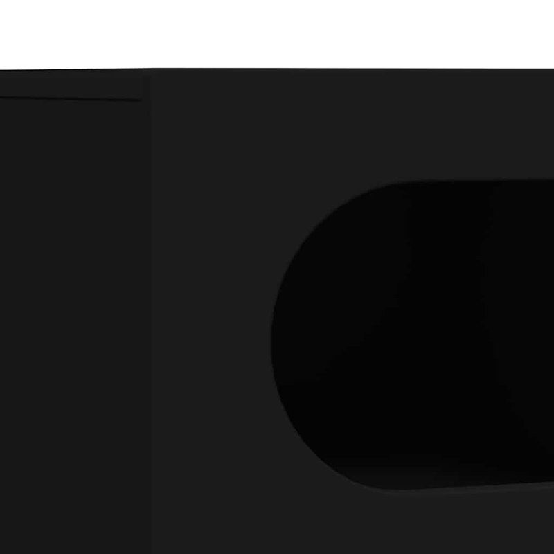 Unfinished TV Stand, 40cm H x 60cm L x 35cm W, Black
