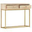 Mendon 90cm Solid Wood Top Console Table