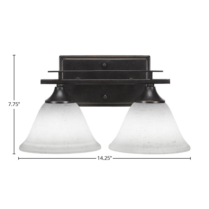 Uptowne 2 Light Bath Bar, Blue Italian