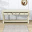 Console en bois Deryck avec tiroirs de rangement et tablettes pour le salon-808294321