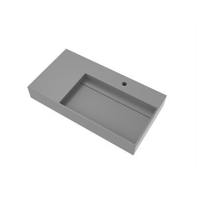 Meuble-lavabo simple 35,4 po avec surface solide Boyter 36 po Boyter