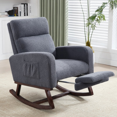 28" Wide Rocking Chair with Footrest