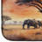 Elephants Savanna Sunrise Dish Drying Mat
