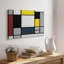Composition avec grand avion rouge, jaune, noir, gris et bleu - Piet Mondrian - toile tendue avec châssis - 1921-90816077
