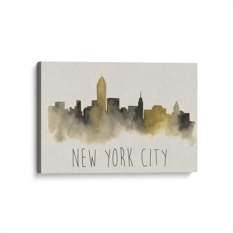 New York City Haze, Toile tendue, H 12 po x l 18 po, Toile tendue