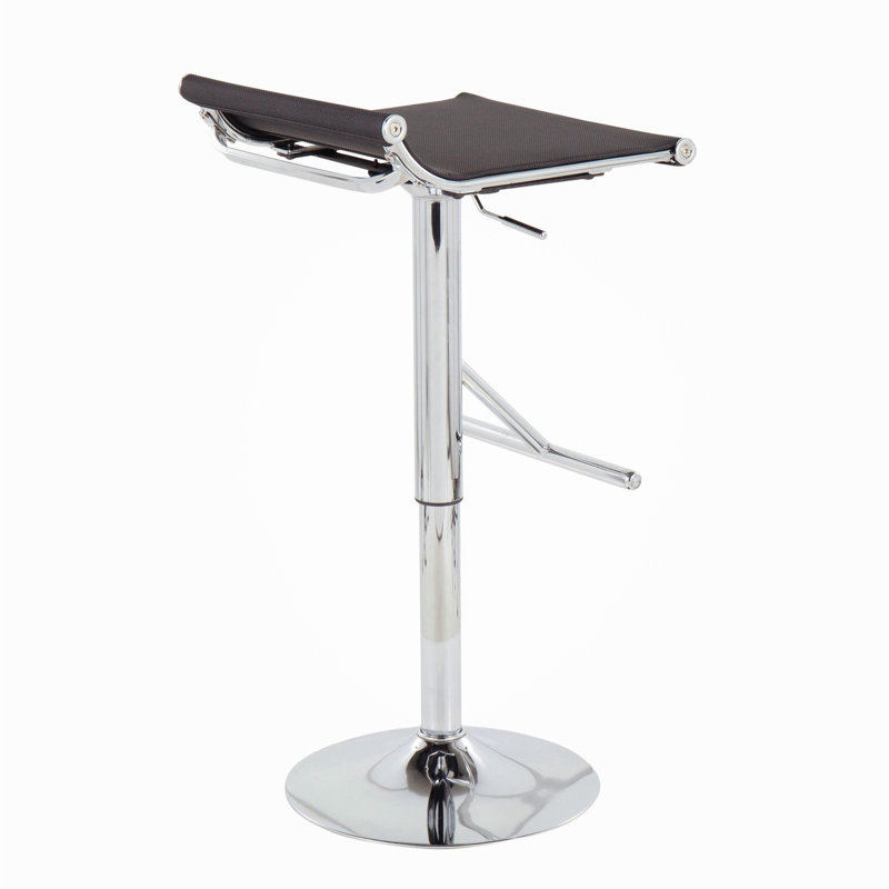 Tabouret de bar contemporain réglable, Noir, noir, noir, noir