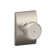F Series Bowery Privacy Knobset with Century Rosette