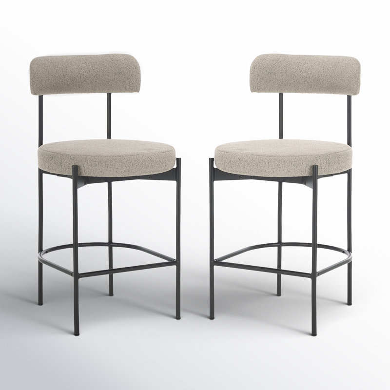 Tabouret de comptoir 26,5 po Liana, Gris