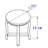 11'' W Wood Shower Bench