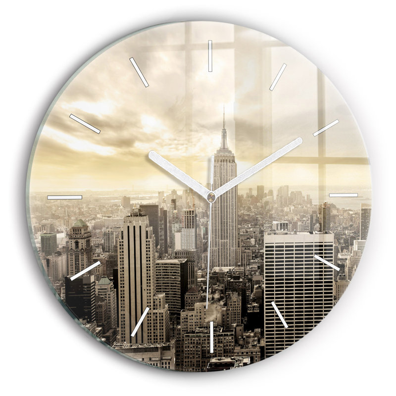 Glass Wall Clock