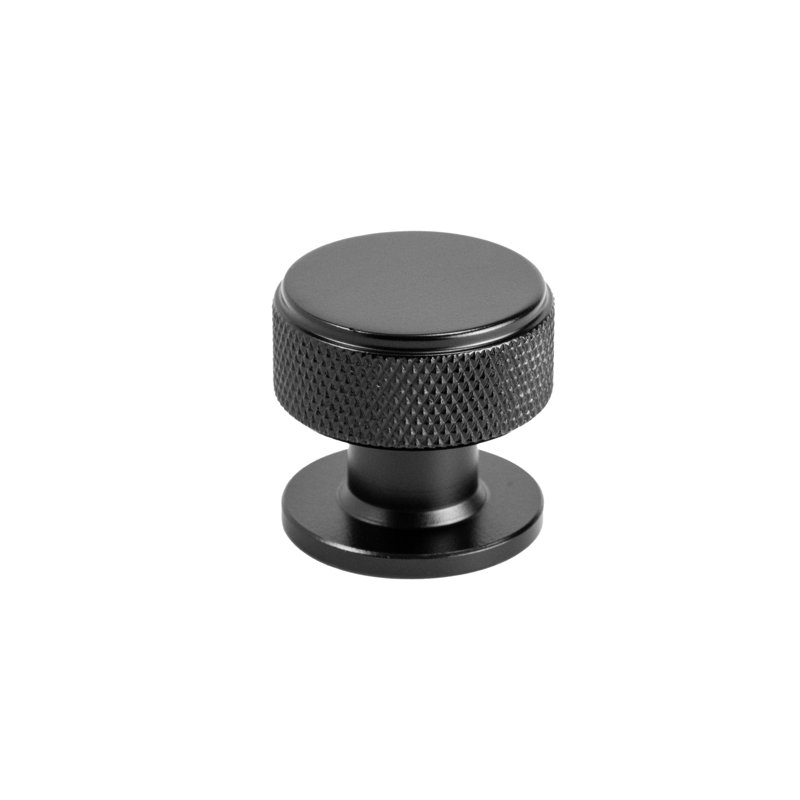 Boutons ronds Zenith (ensemble de 10), Noir mat