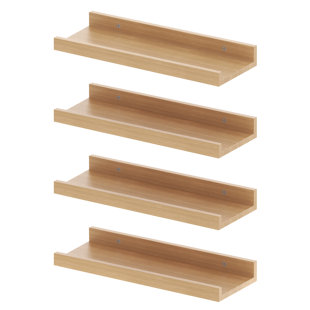 Great Choice Products Acrylic Floating Shelves 9 Inch 4 Pack