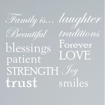Text & Numbers Non-Wall Damaging Wall Decal