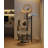 65.75" Black Standard Solid Wood Cat Tree