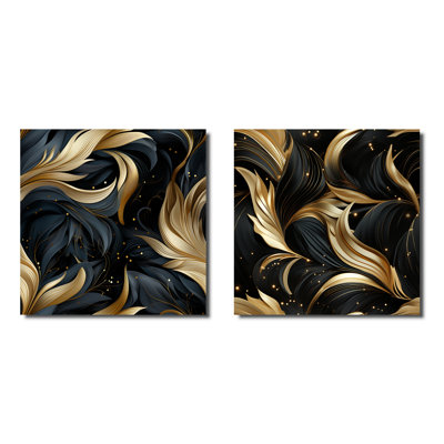 Kirkwood - Abstract Square Collage Set Of 2