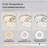 3-Ring Flush Mount LED Ceiling Light, 20 Inch