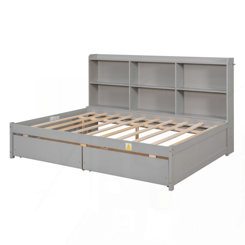 Lit Laella, Double, Gris