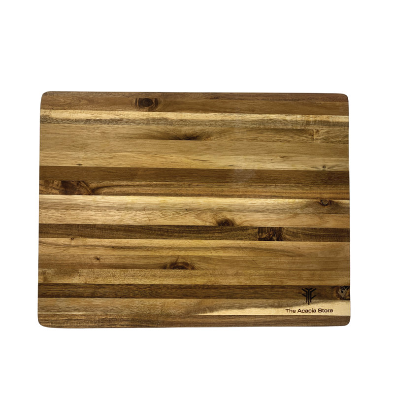 Planche à découper rectangulaire en bois d'acacia