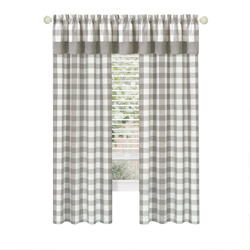 Paire de rideaux semi-transparents avec passe-tringle Jazzy, Argent
