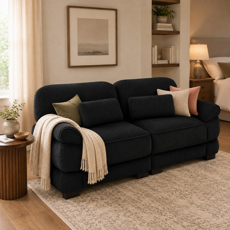 Causeuse CenterStage Cloud Couch, Noir