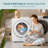 Simzlife 1.5 Cubic Feet High Efficiency Electric Stackable Dryer with Steam Dry