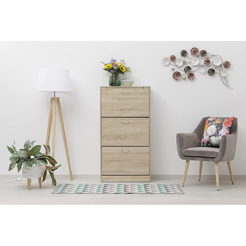 12 Pair Shoe Rack, Natural