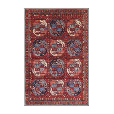 Tapis 100% moderne de style Mid-Century 2310 lavable à la machine
