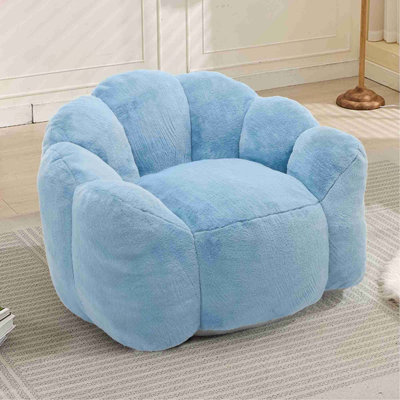 Canapé à compression Lotus de type canapé pour adultes avec anneau de traction pouvant être facilement déplacé sans installation. Convient à divers environnements tels que le salon, la chambre à coucher, etc. Détendez-vous et profitez de la vie, bleu