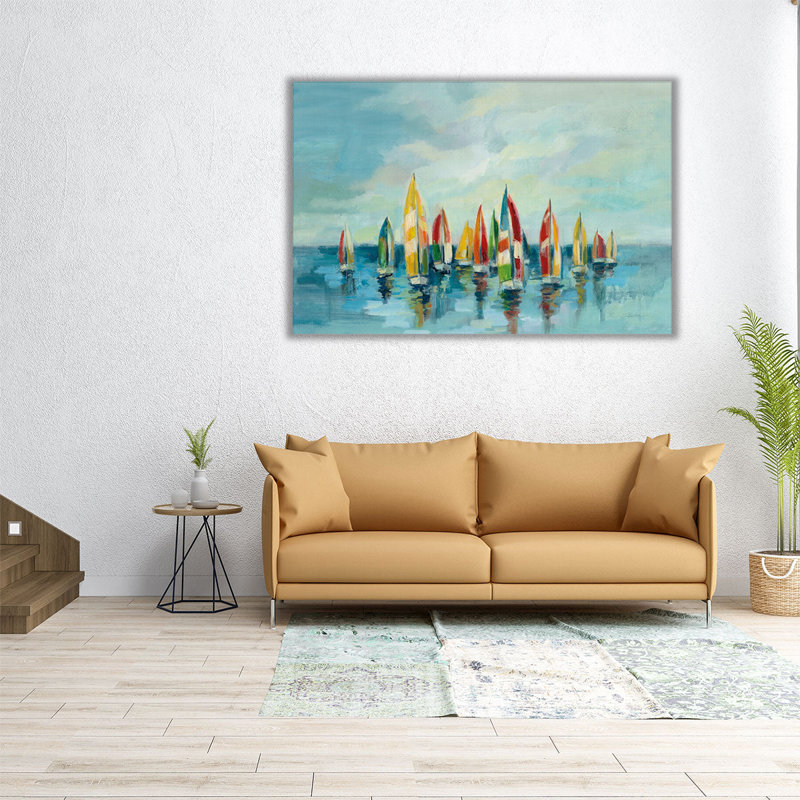 Regatta - reproduction d'art sur toile, H 40 po x l 60 po