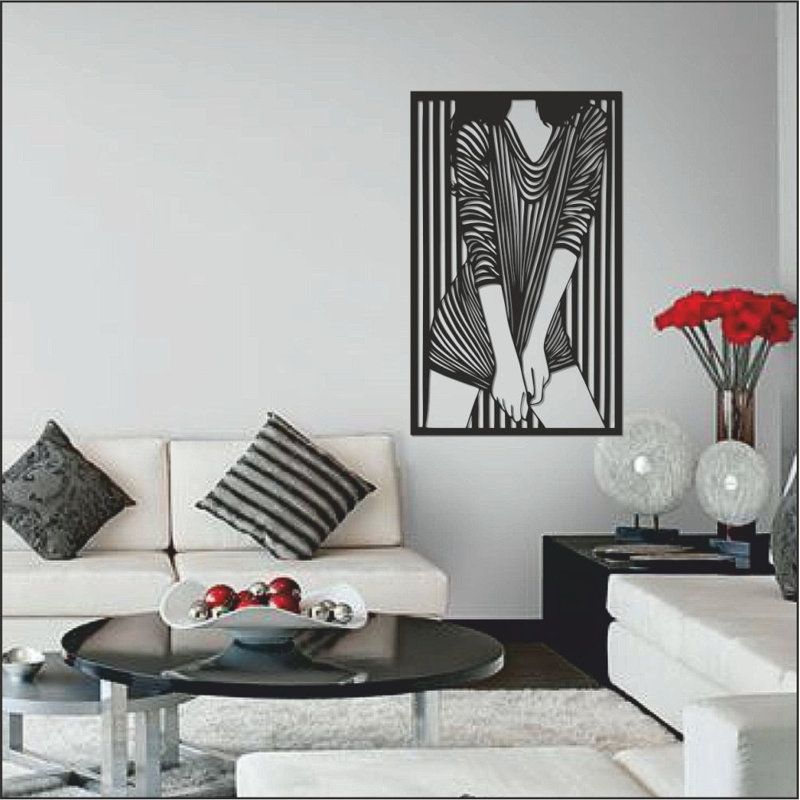 Glam People Wall Decor, 100" H x 72" W x 1" D