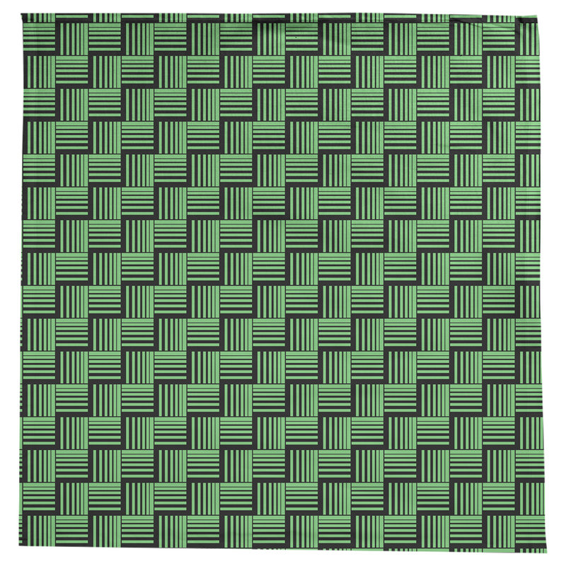 Rayures nattes classiques Nappe, Vert