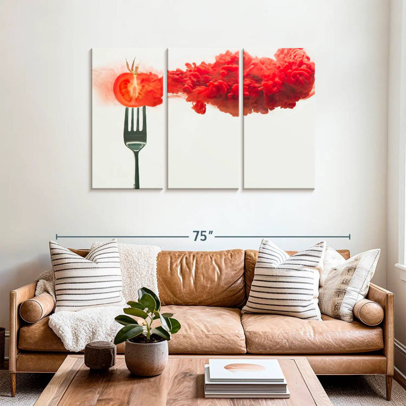 Yarlin Disintegrated Tomato, 36" H x 57" W