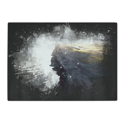 The Sand Beach in Iceland Paint Splash Chopping Board