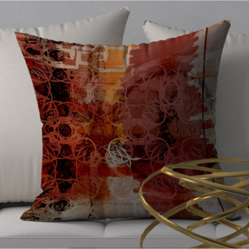 Housse et insert de coussin carré Plaisir éblouissant, 20 po X 20 po