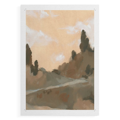 Hillside Walking Path V -Canvas Print Only - NOT FRAMED