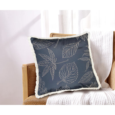 Fringed Outdoor Throw Pillow